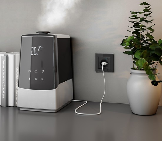 Розетка Wi-Fi (черный матовый) (W1171608)