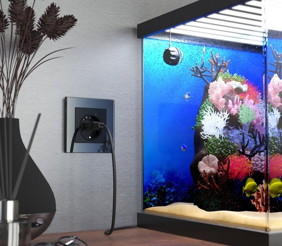 Розетка Wi-Fi (черный матовый) (W1171608)