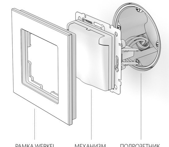 Розетка влагозащ. с зазем. с защит. крышкой и шторками (глянцевый никель) (W1171202)