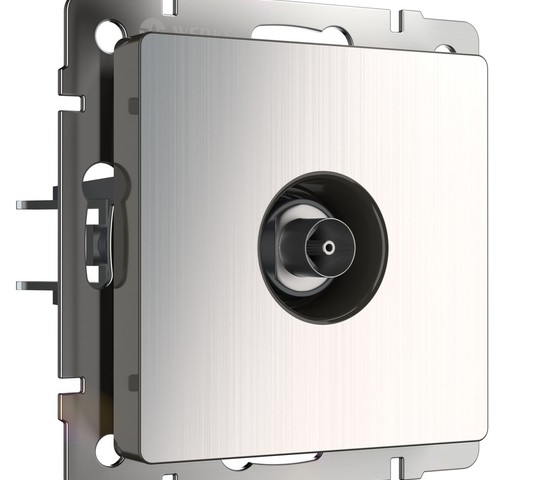 ТВ-розетка оконечная (глянцевый никель) (W1183002)