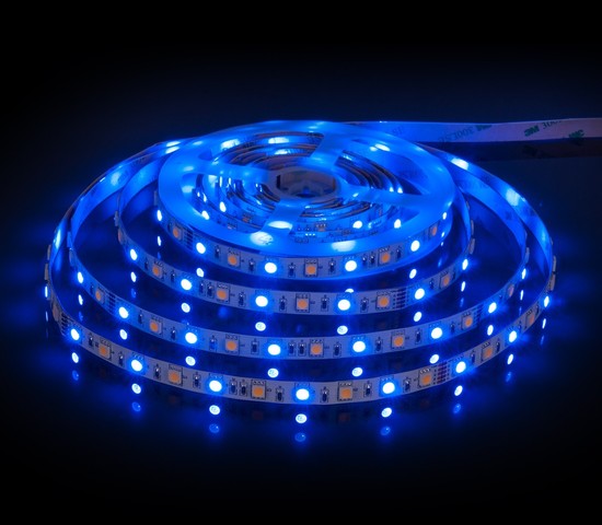 Лента светодиодная 60Led 14,4W IP20 RGB 3300K теплый белый (5050+5050 24V 60Led 14,4W IP20 RGBW)