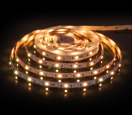 Лента светодиодная 60Led 14,4W IP20 RGB 3300K теплый белый (5050+5050 24V 60Led 14,4W IP20 RGBW)