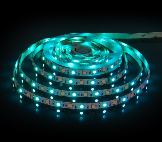 Лента светодиодная 60Led 14,4W IP20 RGB 3300K теплый белый (5050+5050 24V 60Led 14,4W IP20 RGBW)