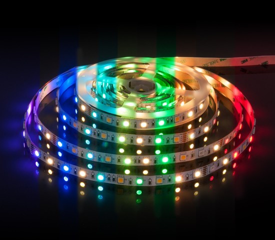 Лента светодиодная 60Led 14,4W IP20 RGB 3300K теплый белый (5050+5050 24V 60Led 14,4W IP20 RGBW)