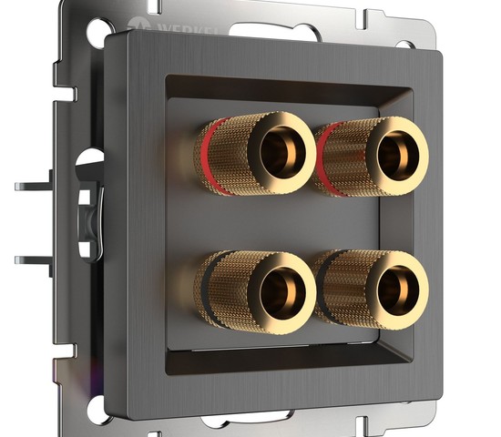 Акустическая розетка (графит рифленый) (W1185004)