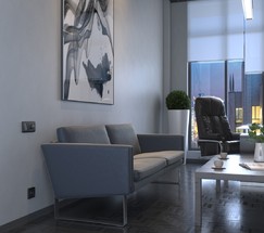 Розетка с заземлением и шторками (графит рифленый) (W1171104)