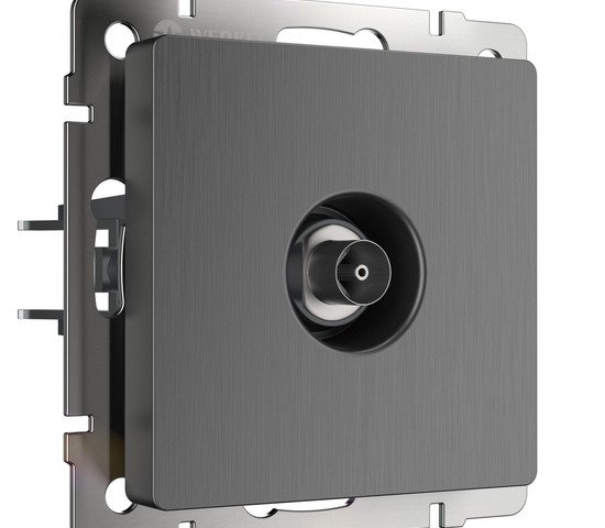 ТВ-розетка оконечная (графит рифленый) (W1183004)