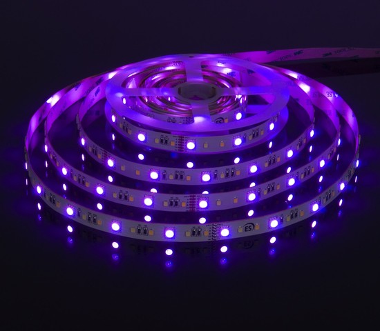 Лента светодиодная 90Led 16W IP20 MIX RGB 3300/6500 теплый белый/холодный белый (5050+2835+2835 90Led 16W IP20 RGBWW)