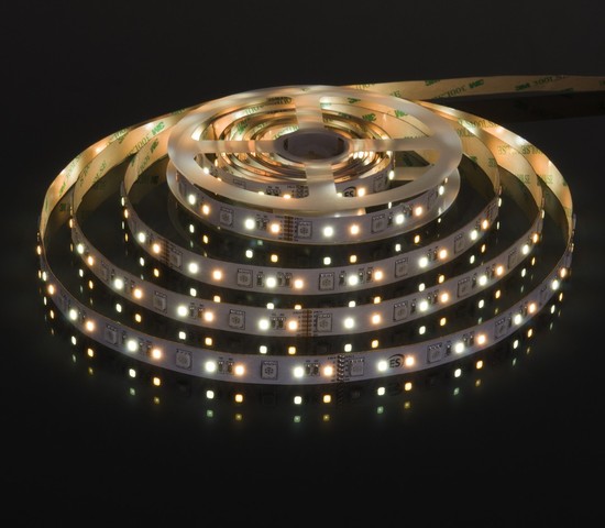 Лента светодиодная 90Led 16W IP20 MIX RGB 3300/6500 теплый белый/холодный белый (5050+2835+2835 90Led 16W IP20 RGBWW)