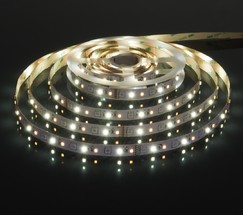 Лента светодиодная 90Led 16W IP20 MIX RGB 3300/6500 теплый белый/холодный белый (5050+2835+2835 90Led 16W IP20 RGBWW)