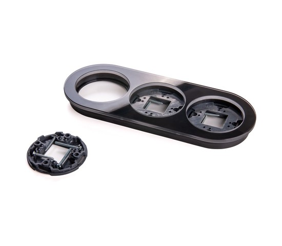 Рамка на 3 поста (Черный) (W0035108)