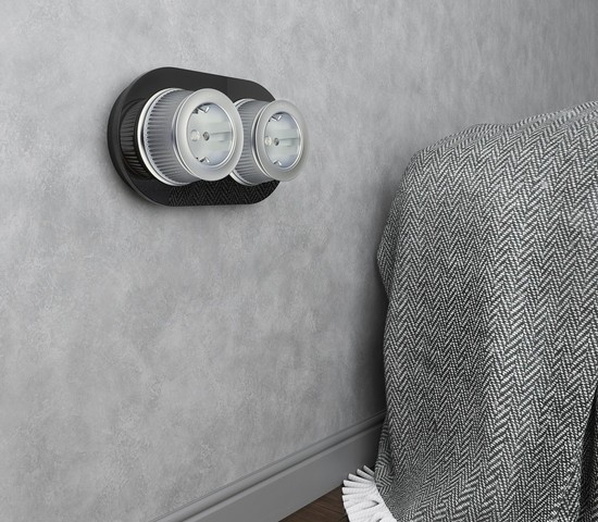 Рамка на 2 поста (Черный) (W0025108)