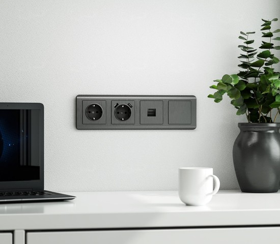 Заглушка (графит рифленый) (W1159204)