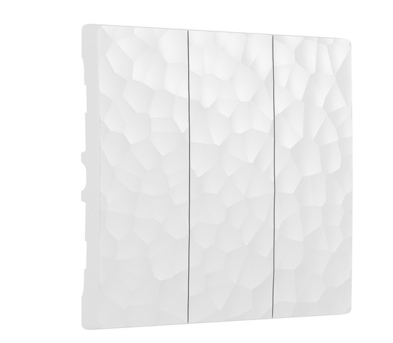 Набор клавиш для выключателя трехклавишного (hammer белый) (W1239001)