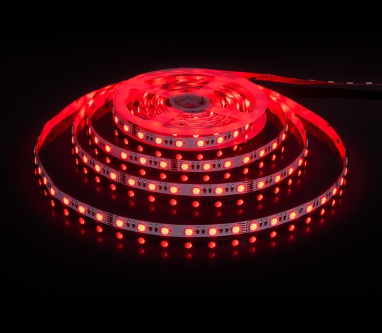 Лента светодиодная 60Led 24W IP20 RGB 6500K холодный белый (5050 24V 60Led 24W IP20 RGBW)