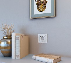 Накладка для розетки USB (hammer белый) (W1279501)