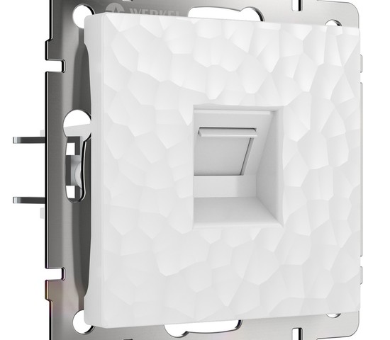 Розетка Ethernet RJ-45 (hammer белый) (W1281001)