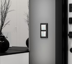 Выключатель одноклавишный с подсветкой (hammer белый) (W1210101)