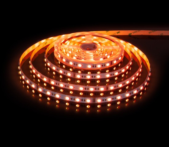 Лента светодиодная 60Led 24W IP20 RGB 3300K теплый белый (5050 24V 60Led 24W IP20 RGBW)