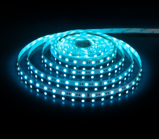Лента светодиодная 60Led 24W IP20 RGB 3300K теплый белый (5050 24V 60Led 24W IP20 RGBW)