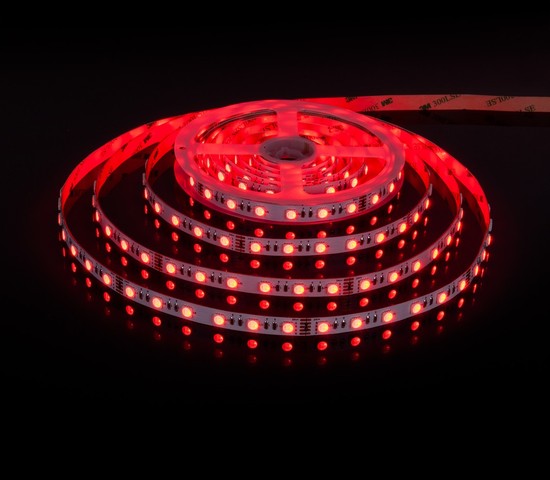 Лента светодиодная 60Led 24W IP20 RGB 3300K теплый белый (5050 24V 60Led 24W IP20 RGBW)