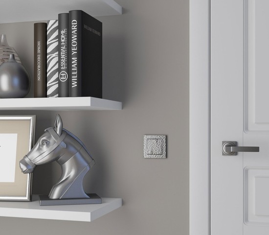 Набор клавиш для выключателя трехклавишного (hammer серебряный) (W1239006)