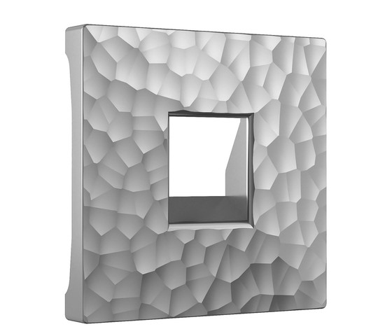 Накладка для RJ-11 (hammer серебряный) (W1292006)