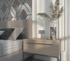 Розетка с заземлением (hammer серебряный) (W1271006)