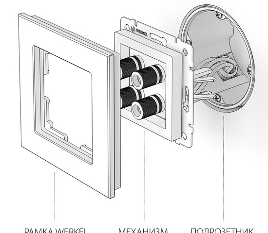 Акустическая розетка (шампань) (W1185011)