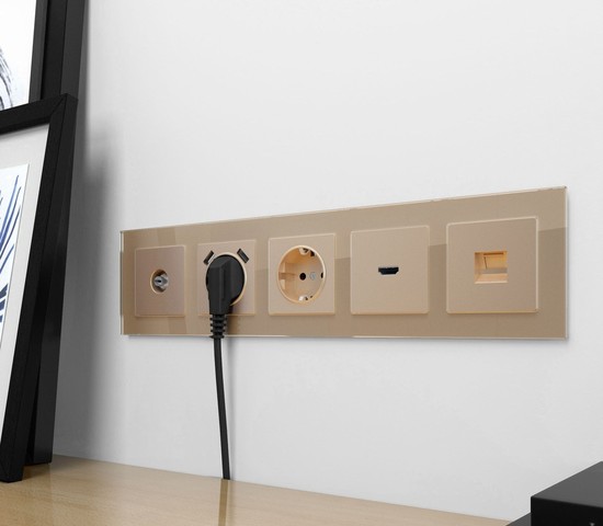 Накладка для розетки HDMI (шампань) (WL11-HDMI-CP)