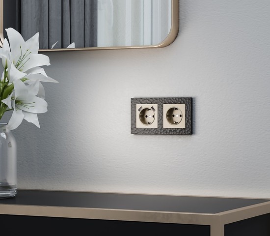 Накладка для розетки USB (шампань) (W1179511)