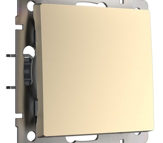 Выключатель одноклавишный проходной (шампань) (W1112011)