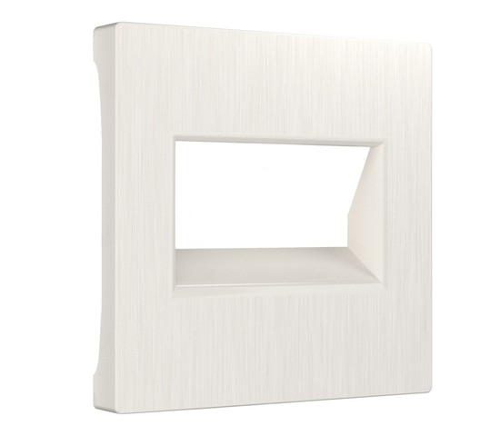 Накладка для двойной розетки Еthernet RJ-45 (перламутровый рифленый) (W1191113)