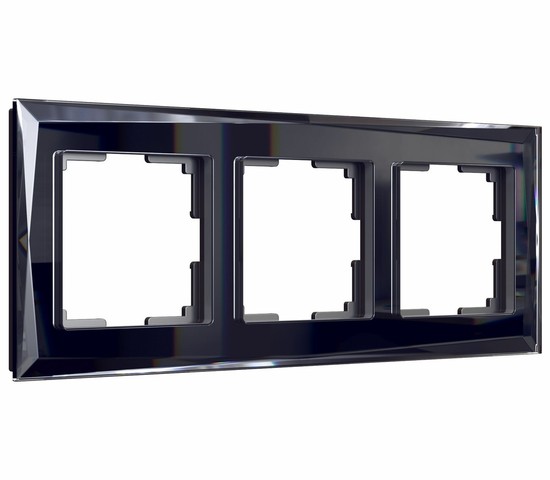 Рамка на 3 поста Diamant (черный) (W0031208)