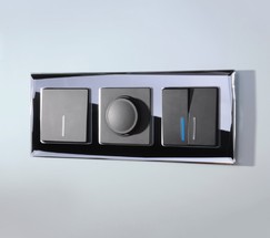 Рамка на 3 поста Diamant (черный) (W0031208)