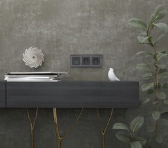 Рамка на 3 поста Diamant (черный) (W0031208)