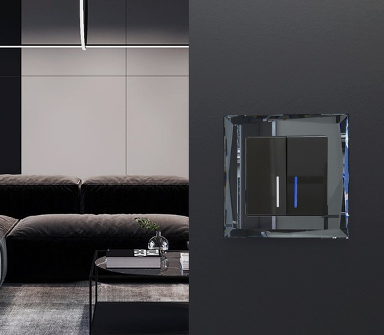 Рамка на 1 пост Diamant  (черный) (W0011208)