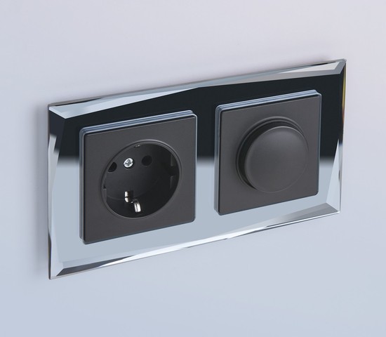 Рамка на 2 поста Diamant (черный) (W0021208)