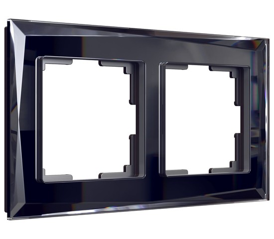 Рамка на 2 поста Diamant (черный) (W0021208)