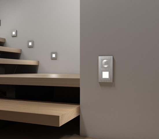 Датчик движения 500 Вт, двухпроводный (серебряный) (W1155106)