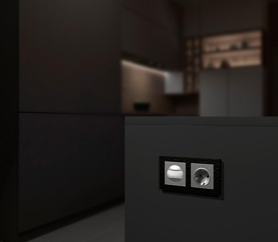 Датчик движения 500 Вт, двухпроводный (серебряный) (W1155106)