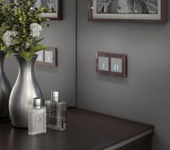 Сенсорный выключатель одноклавишный с подсветкой (серебряный) (W4510106)