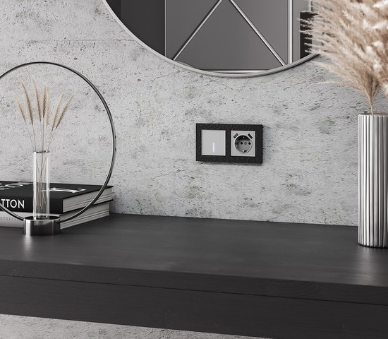 Сенсорный выключатель одноклавишный с функцией Wi-Fi (серебряный) (W4510606)