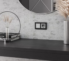 Сенсорный выключатель одноклавишный с функцией Wi-Fi (серебряный) (W4510606)