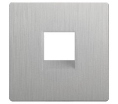 Накладка для RJ11 (серебряный рифленый) (WL09-RJ-11-CP)