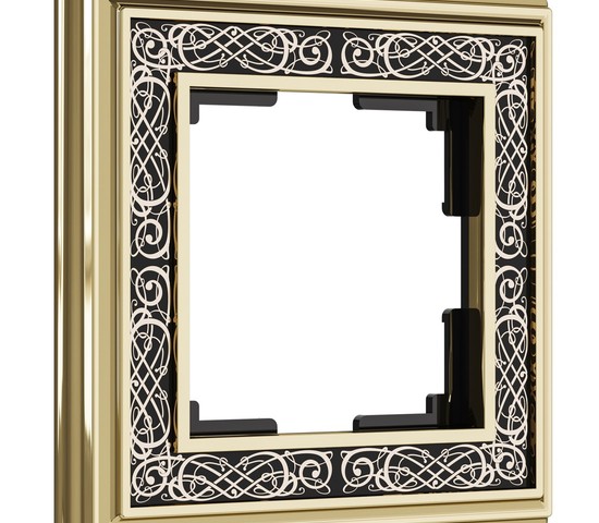 Рамка на 1 пост Palacio Gracia (золото/черный) (W0011430)