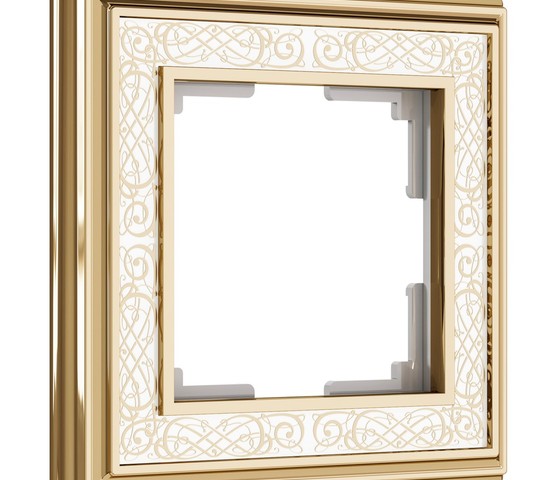 Рамка на 1 пост Palacio Gracia (золото/белый) (W0011429)