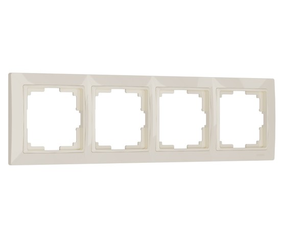 Рамка на 4 поста Snabb basic (слоновая кость) (W0042003)