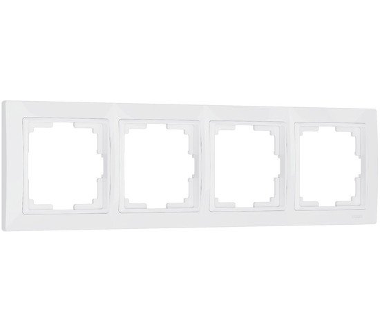 Рамка на 4 поста Snabb basic (белый) (W0042001)
