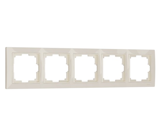 Рамка на 5 постов Snabb basic (слоновая кость) (W0052003)